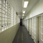 View of a the hallway at Queens House of Detention, New York