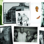 A collage of family photos from the author